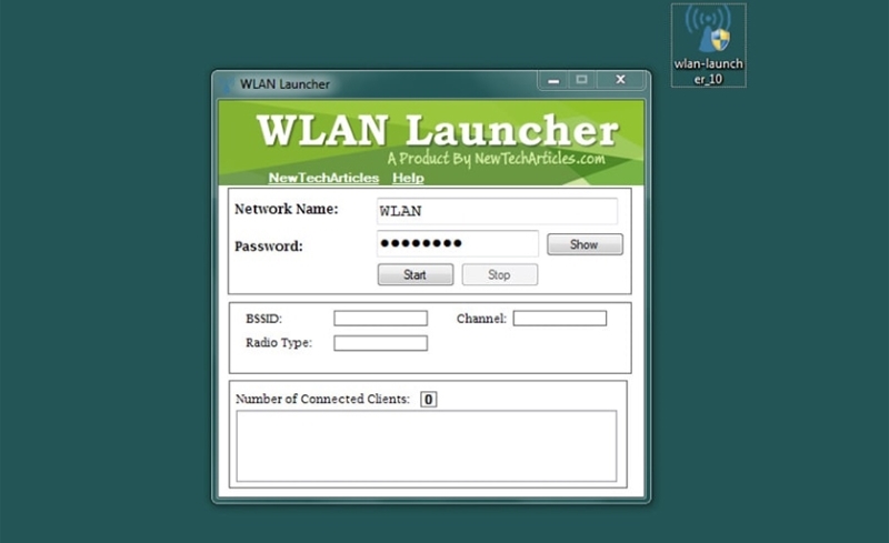 Bật mí phần mềm miễn phí WLAN Launcher giúp bạn phát wifi