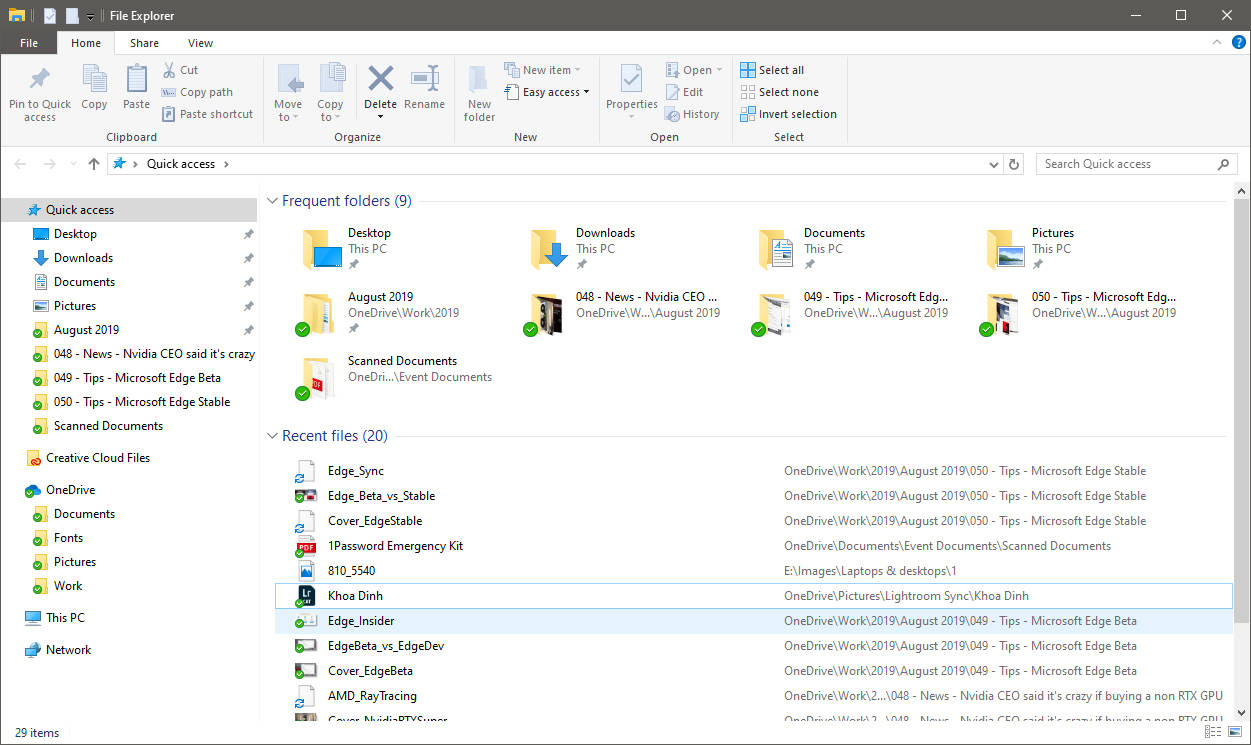 Mặc định mở This PC trong File Explorer